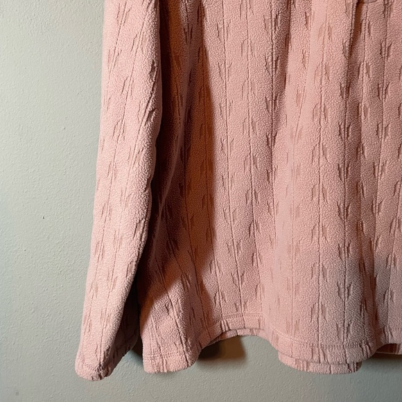 Eddie Bauer Dusty Rose Fleece Quarter Zip Pullover - Picture 2 of 8